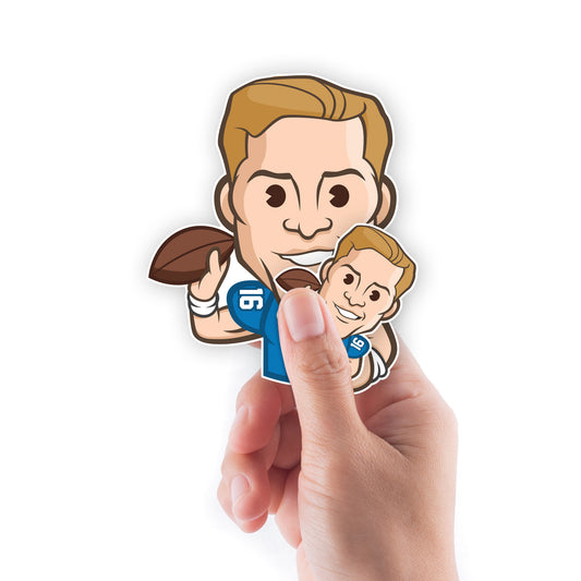 Detroit Lions: Jared Goff  Emoji Minis        - Officially Licensed NFLPA Removable     Adhesive Decal