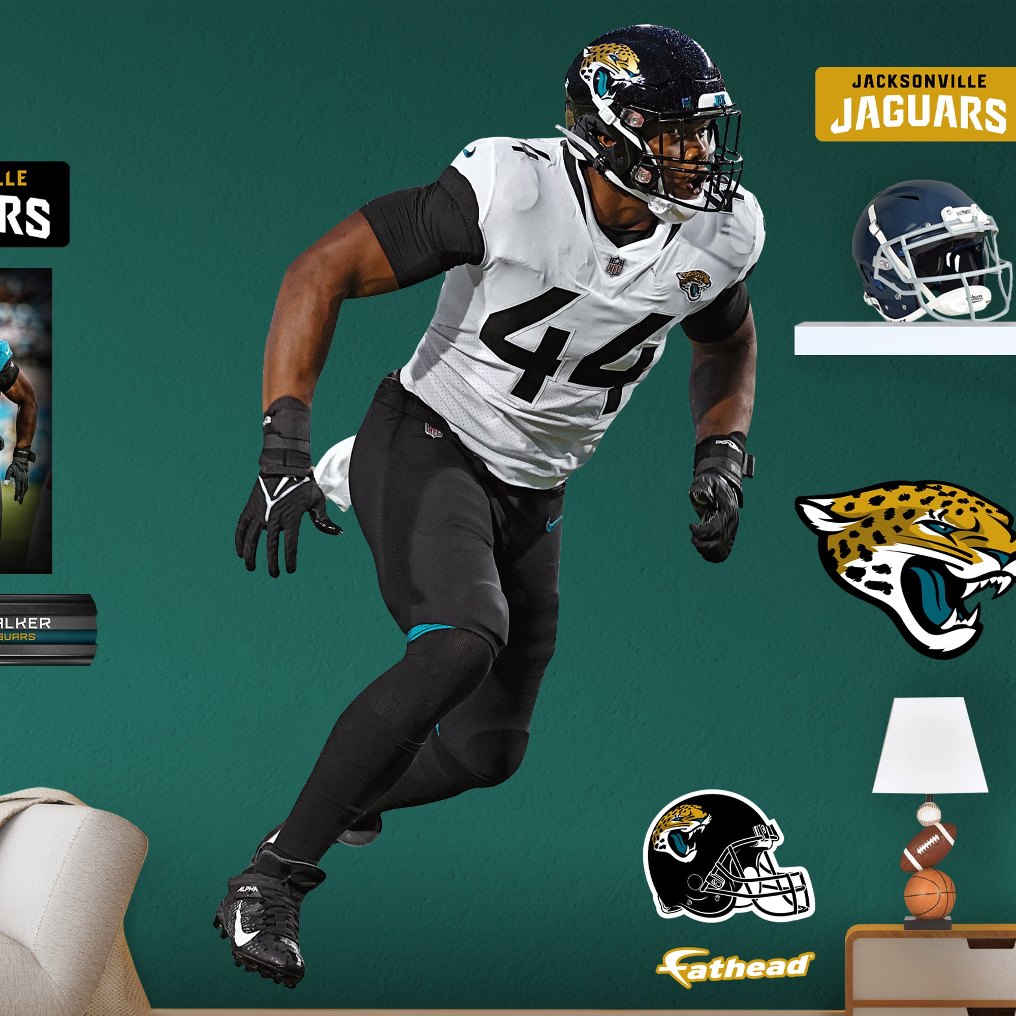 Fathead Jacksonville Jaguars 5-Piece Mini Alumigraphic Outdoor Decal Set