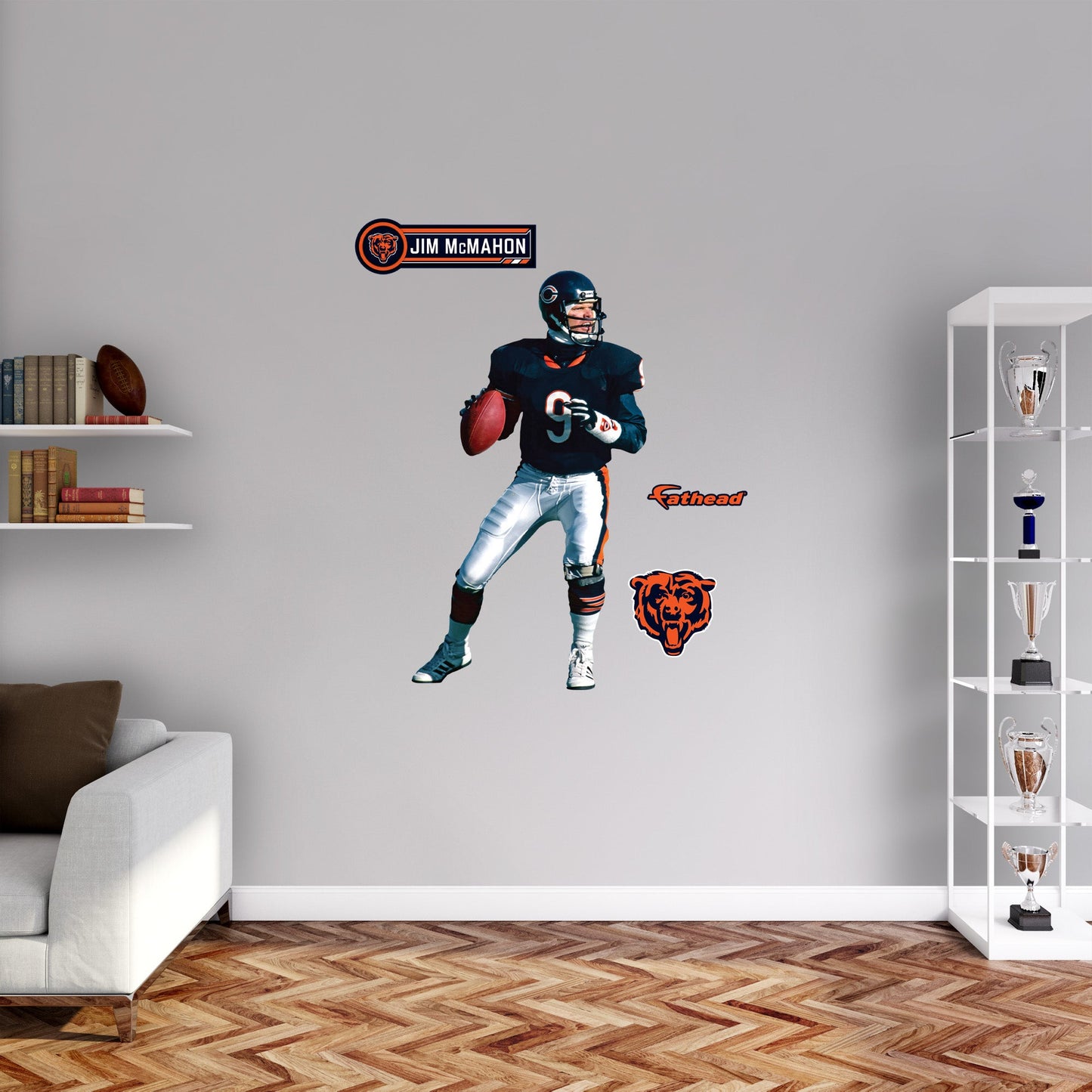 Chicago Bears: Jim McMahon Legend        - Officially Licensed NFL Removable     Adhesive Decal