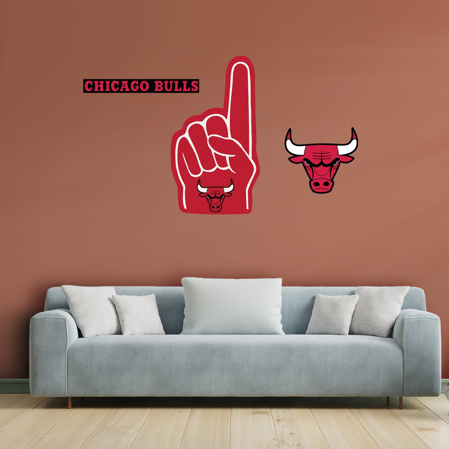 Chicago Bulls: Foam Finger - Officially Licensed NBA Removable Adhesive Decal