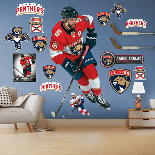 Florida Panthers: Aaron Ekblad - Officially Licensed NHL Removable Adhesive Decal