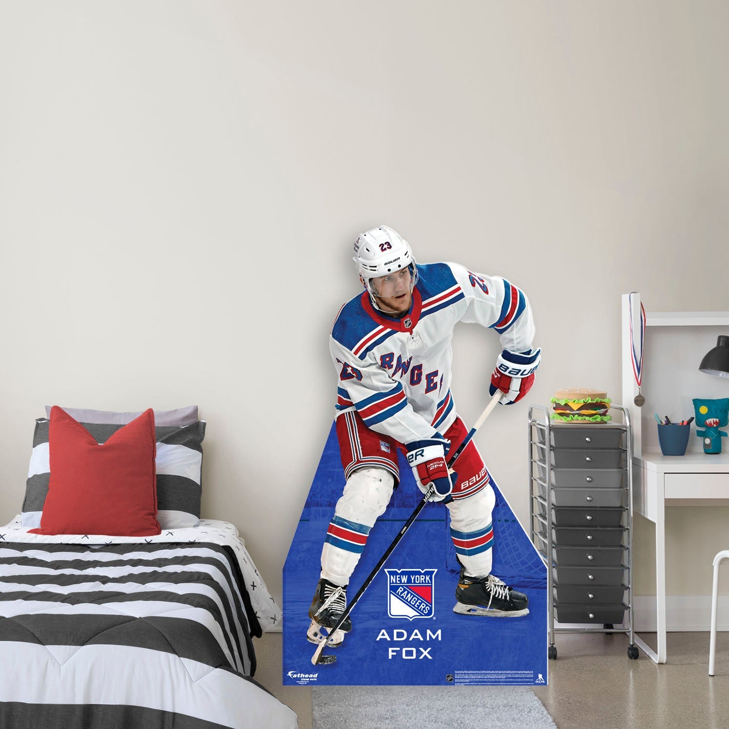 New York Rangers: Adam Fox Life-Size Foam Core Cutout - Officially Licensed NHL Stand Out