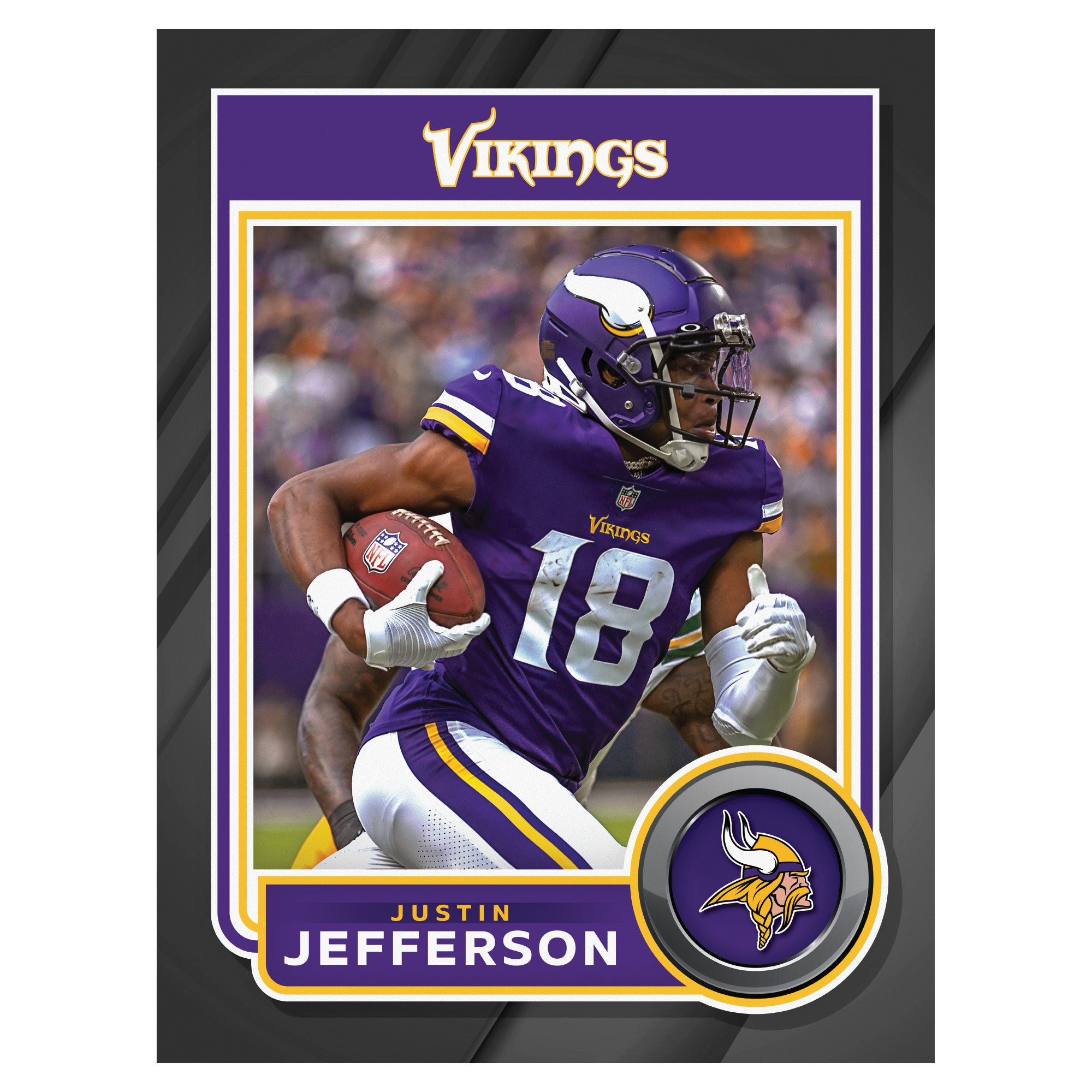 Trends International Nfl Minnesota Vikings - Justin Jefferson 22 Unframed  Wall Poster Prints : Target