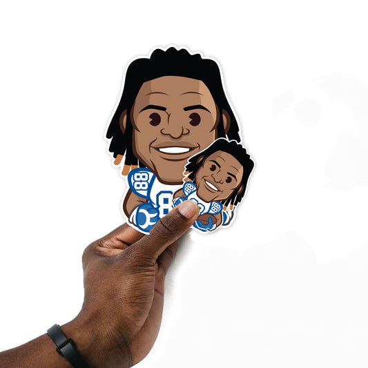 Dallas Cowboys: CeeDee Lamb  Emoji Minis        - Officially Licensed NFLPA Removable     Adhesive Decal