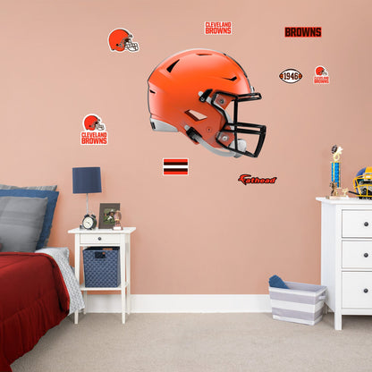 Cleveland Browns: Helmet - Officially Licensed NFL Removable Adhesive Decal