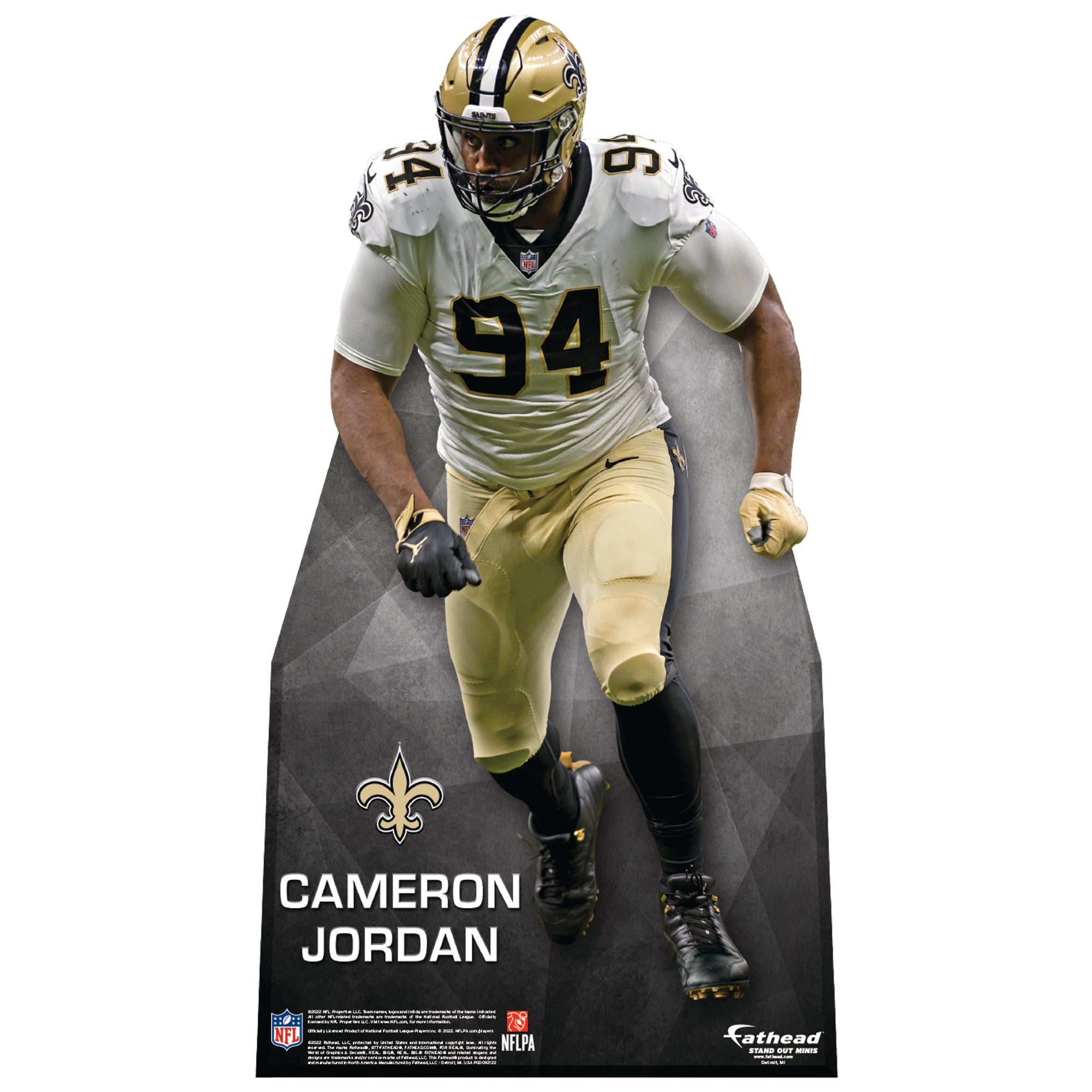 New Orleans Saints: Cameron Jordan 2022 Mini Cardstock Cutout - Offici –  Fathead