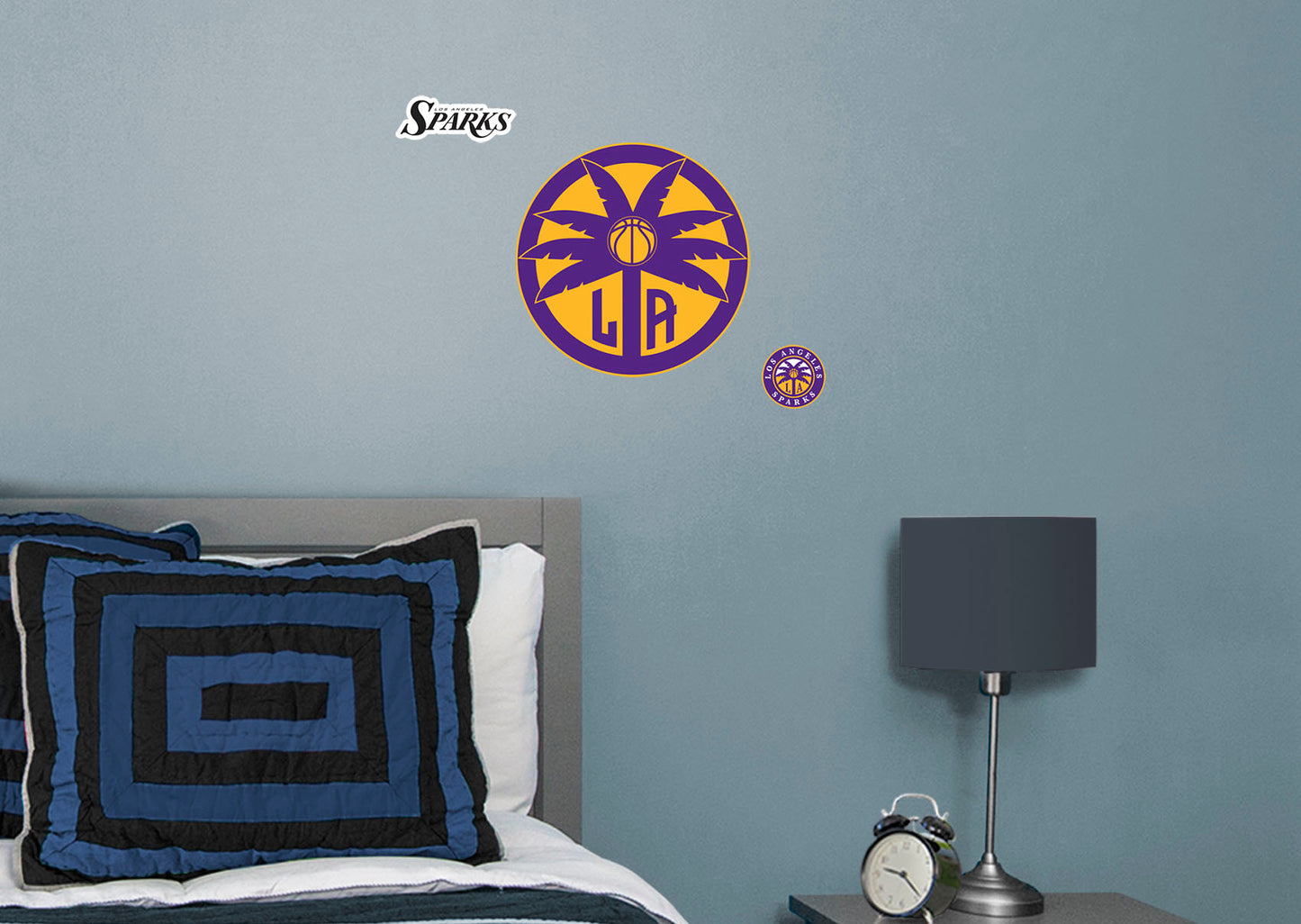 Los Angeles Sparks: Los Angeles Sparks  Logo        - Officially Licensed WNBA Removable Wall   Adhesive Decal