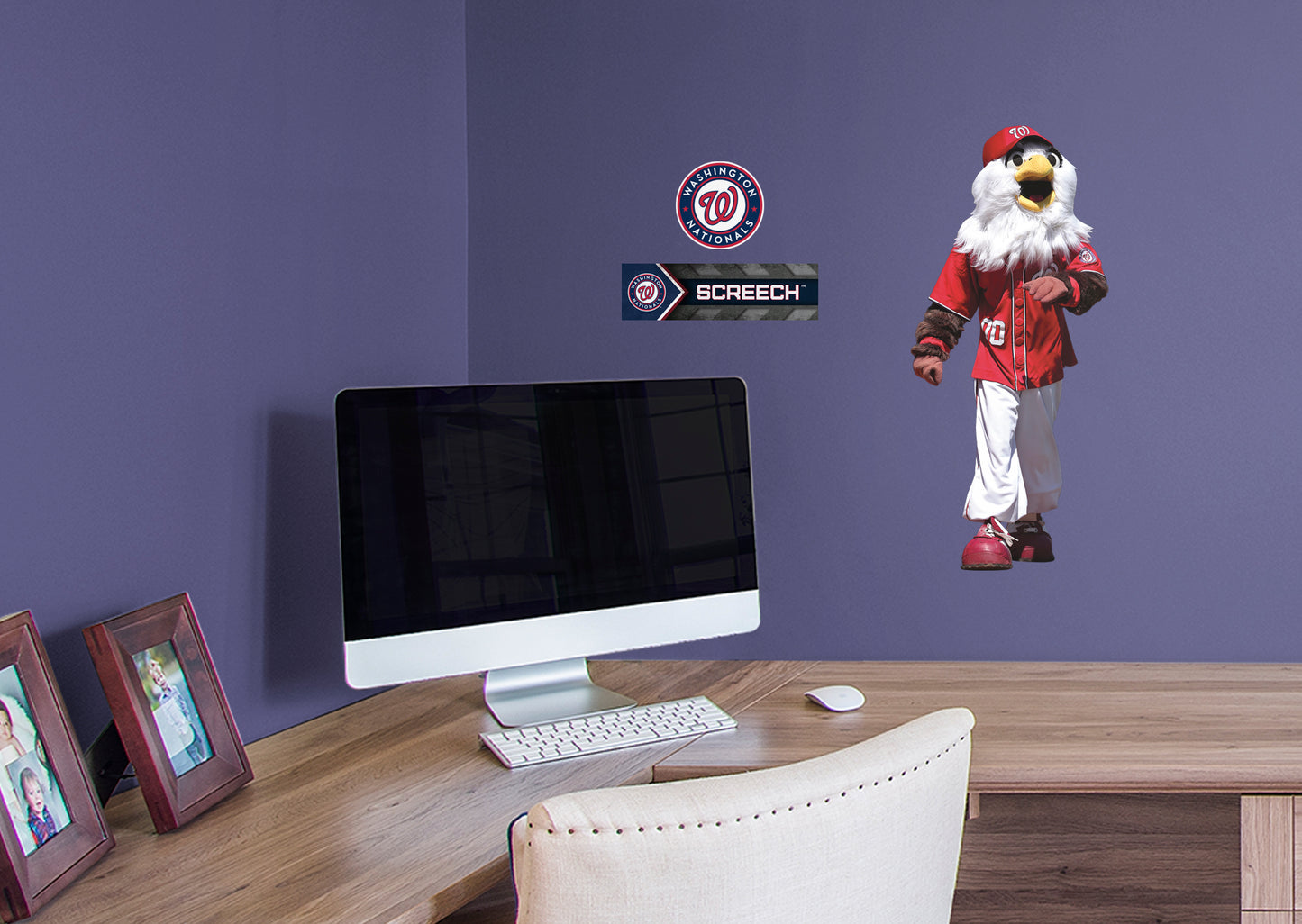 Washington Nationals: Screech  Mascot        - Officially Licensed MLB Removable Wall   Adhesive Decal