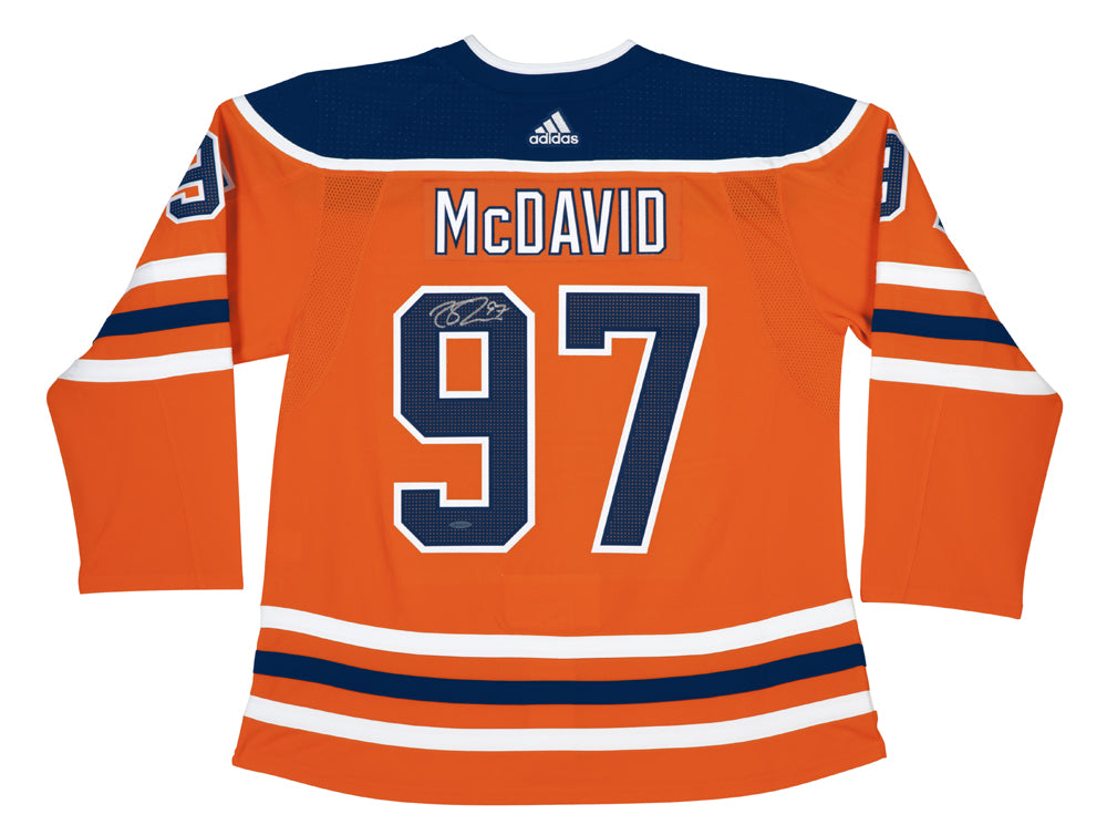 Connor McDavid Signed Edmonton Oilers Adidas Pro Home Jersey