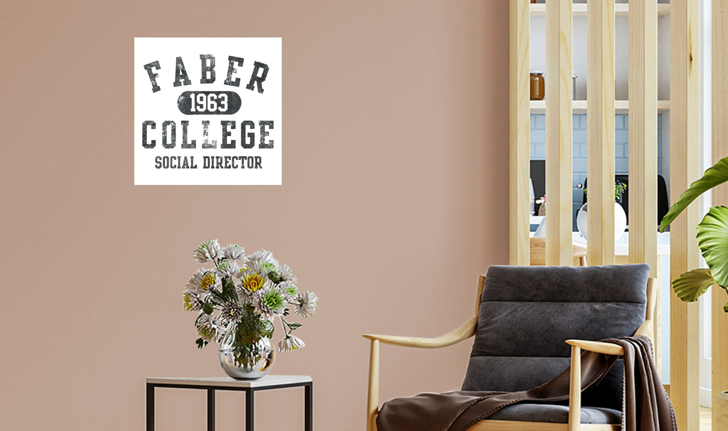 Animal House:  Faber College Mural        - Officially Licensed NBC Universal Removable Wall   Adhesive Decal