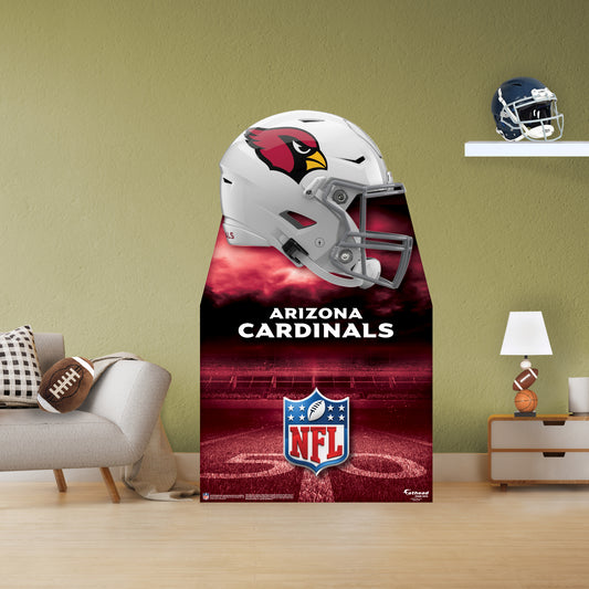 Arizona Cardinals:   Helmet Stand Out Life-Size   Foam Core Cutout  - Officially Licensed NFL    Stand Out