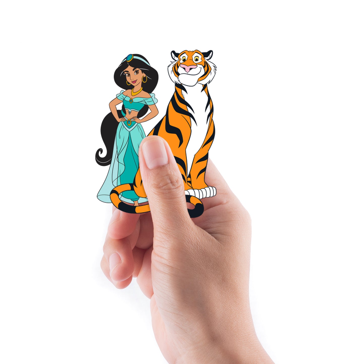 Sheet of 4 -Aladdin: Princess Jasmine Minis        - Officially Licensed Disney Removable Wall   Adhesive Decal