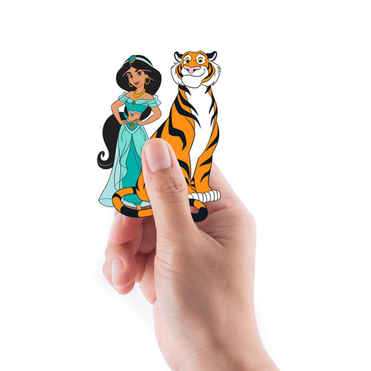 Sheet of 4 -Aladdin: Princess Jasmine Minis        - Officially Licensed Disney Removable Wall   Adhesive Decal