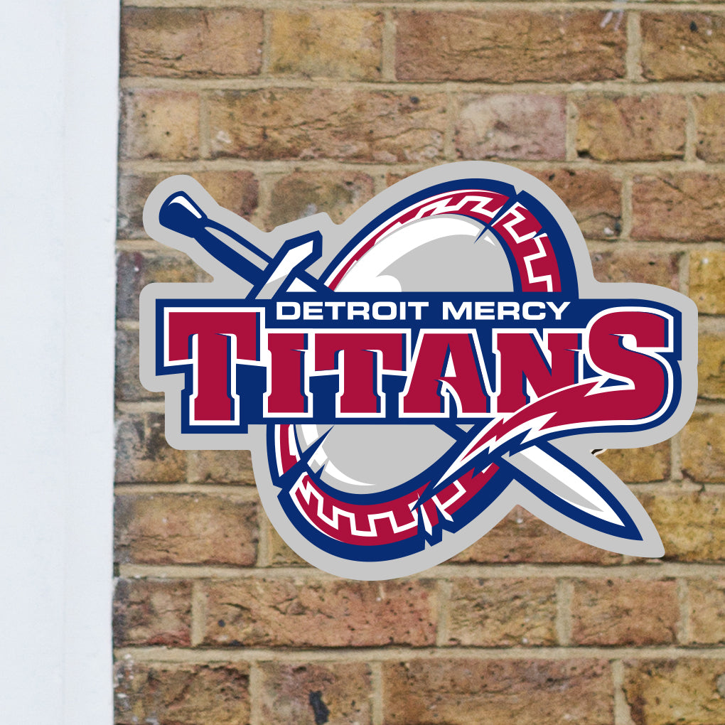 Detroit Mercy Titans:   Outdoor Logo        - Officially Licensed NCAA    Outdoor Graphic