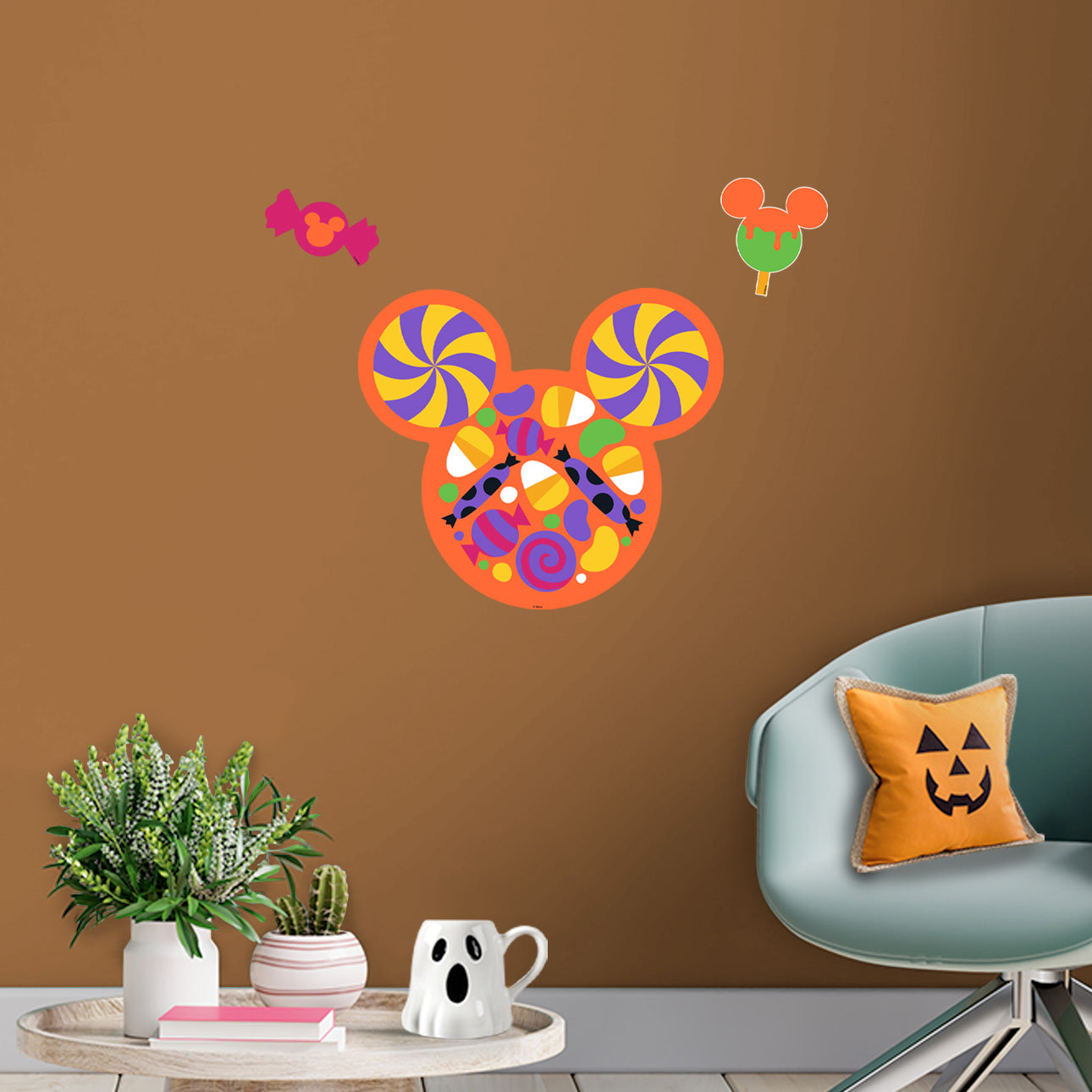 Mickey and Friends: Halloween Candy Mouse Die-Cut Icon        - Officially Licensed Disney Removable     Adhesive Decal