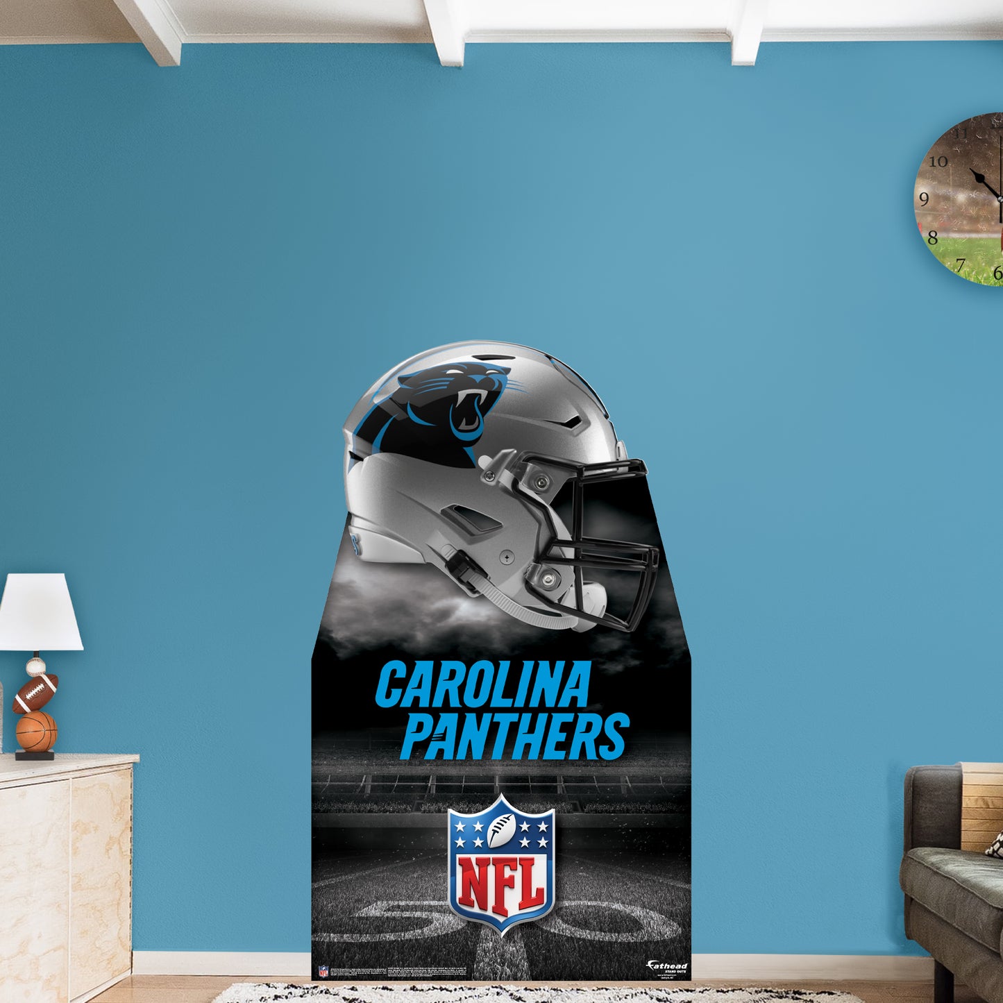 Carolina Panthers:   Helmet Stand Out Life-Size   Foam Core Cutout  - Officially Licensed NFL    Stand Out