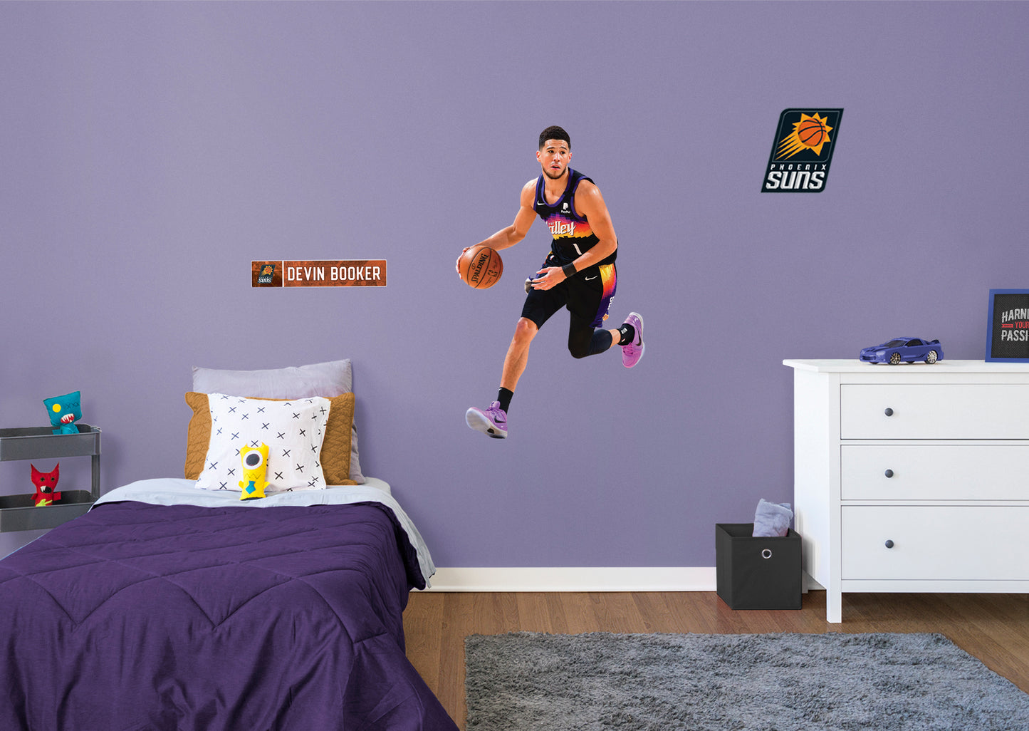 Phoenix Suns: Devin Booker  Drive        - Officially Licensed NBA Removable Wall   Adhesive Decal