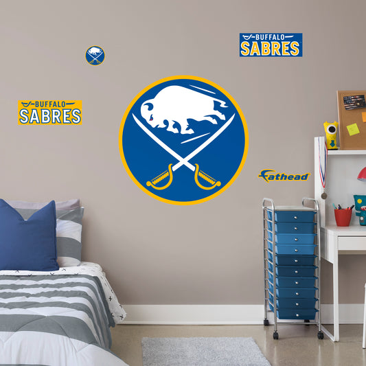 Buffalo Sabres  RealBig Logo Officially Licensed NHL Removable Wall Decal