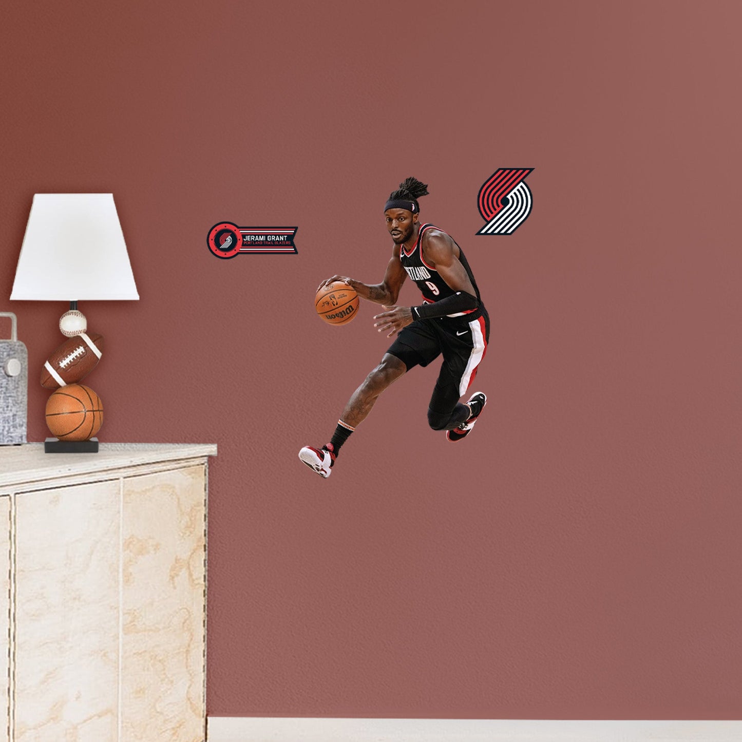 Portland Trail Blazers: Jerami Grant - Officially Licensed NBA Removable Adhesive Decal