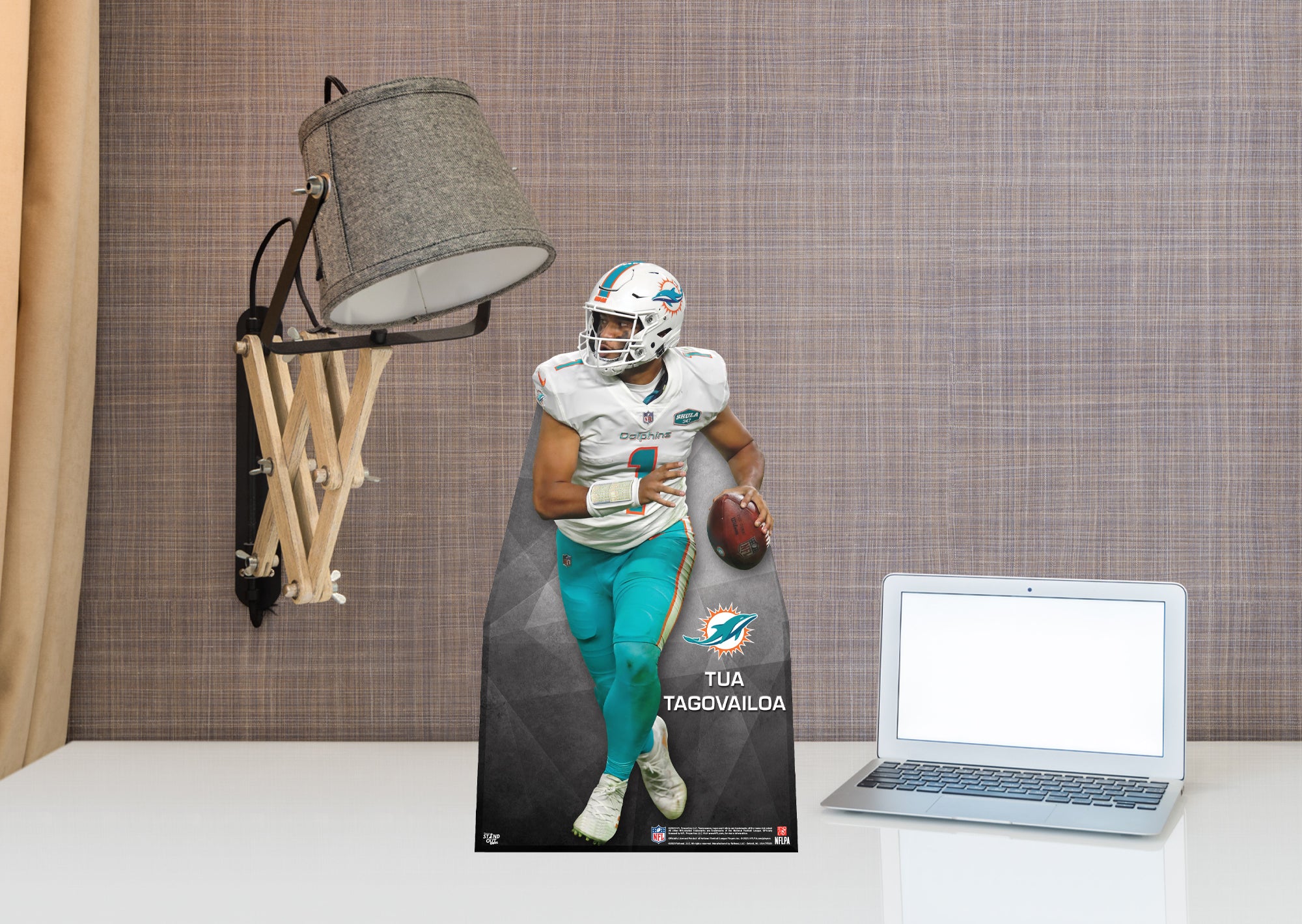 Party City NFL Miami Dolphins Tua Tagovailoa Life-Size Cardboard Cutout Size 4ft