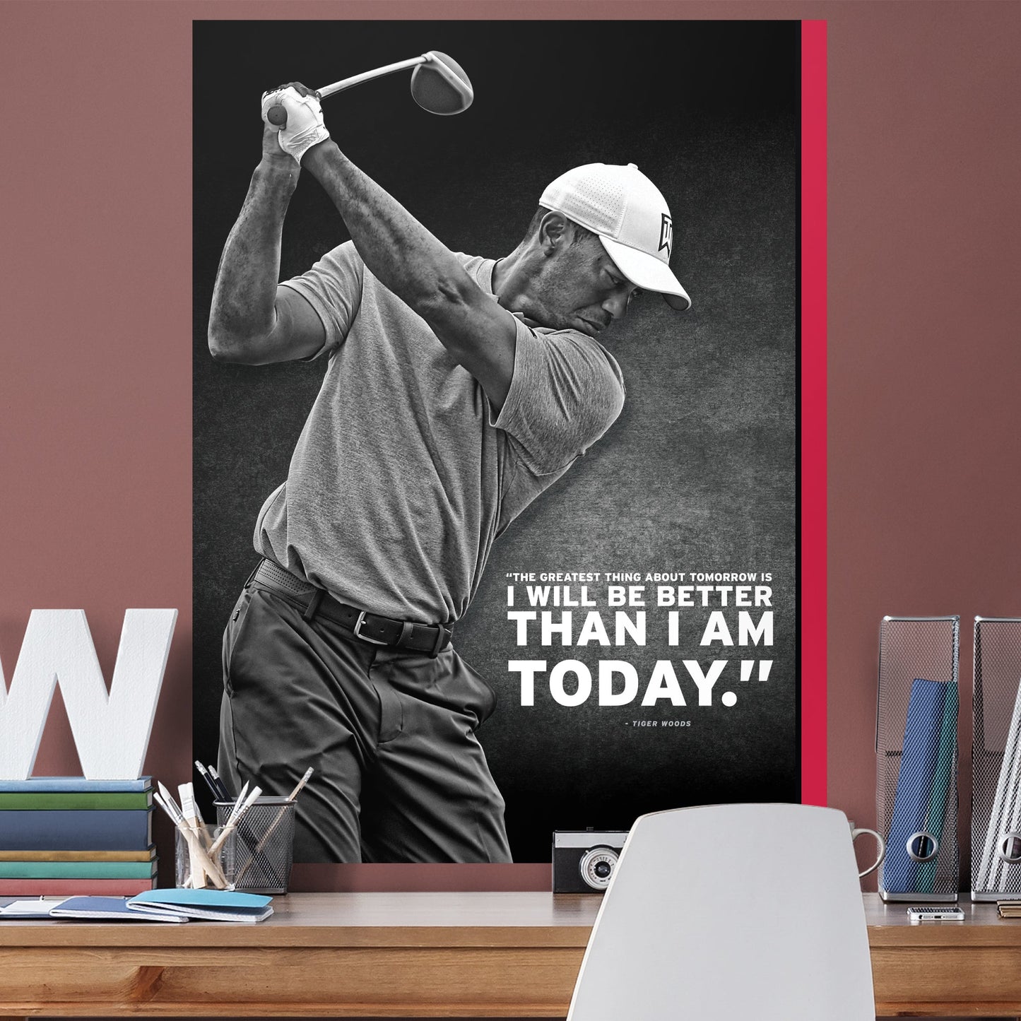 Tiger Woods Inspirational Poster - Officially Licensed Removable Adhesive Decal