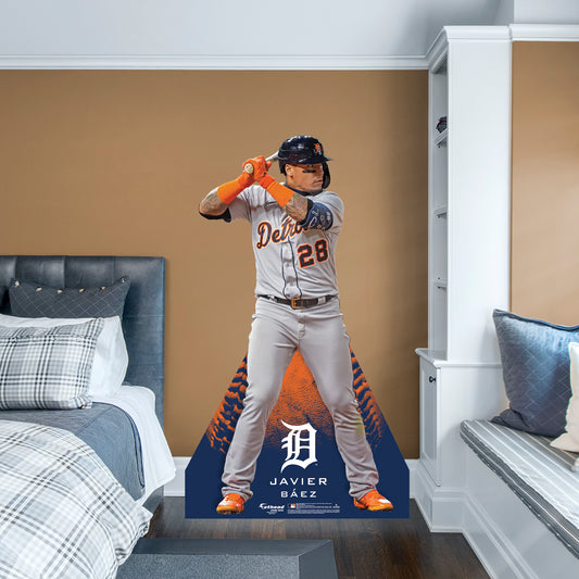 Detroit Tigers: Javier B√°ez Life-Size Foam Core Cutout - Officially Licensed MLB Stand Out