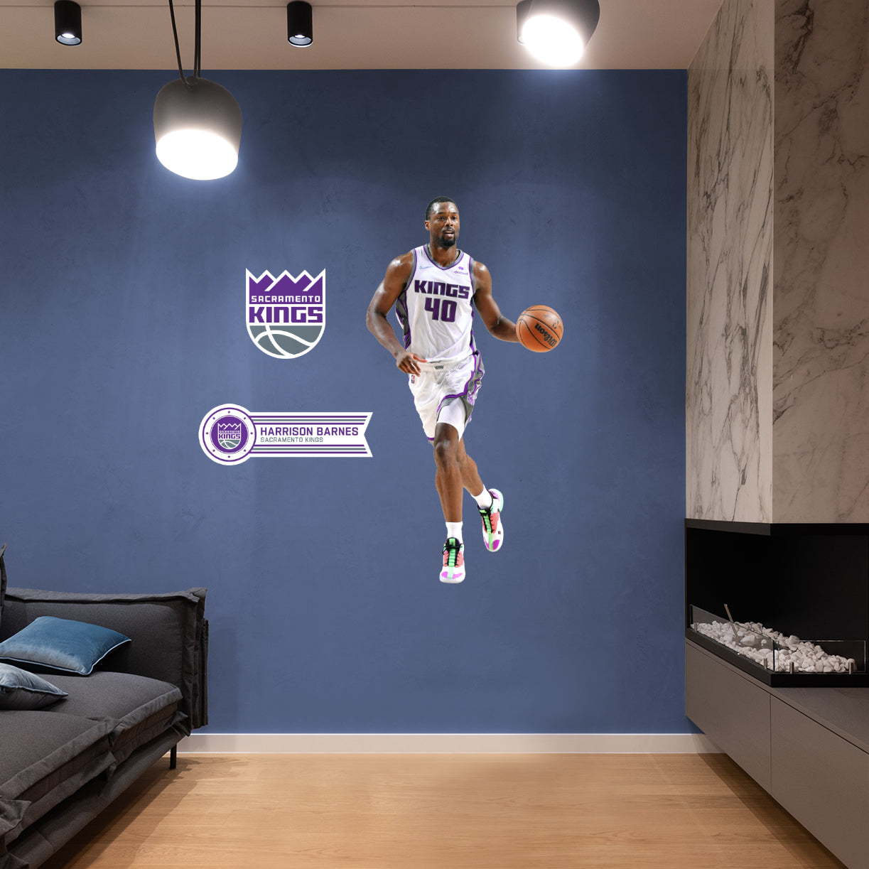 Sacramento Kings: Harrison Barnes - Officially Licensed NBA Removable Adhesive Decal