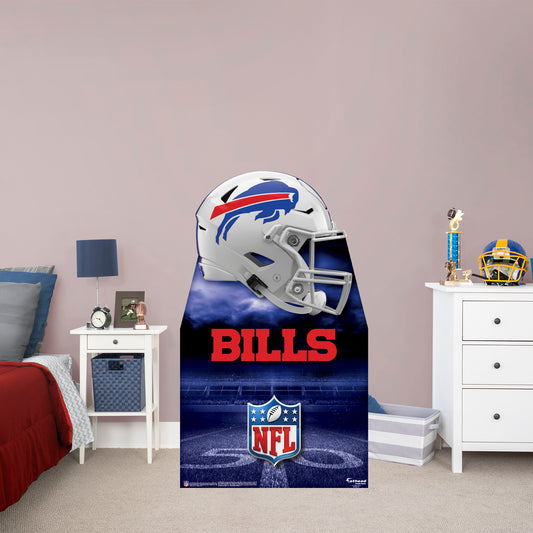 Buffalo Bills:   Helmet  Life-Size   Foam Core Cutout  - Officially Licensed NFL    Stand Out