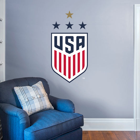 US Soccer: Women's National Team Crest - Officially Licensed Removable Wall Decal