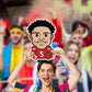 Atlanta Falcons: Drake London  Emoji Big head   Foam Core Cutout  - Officially Licensed NFLPA    Big Head