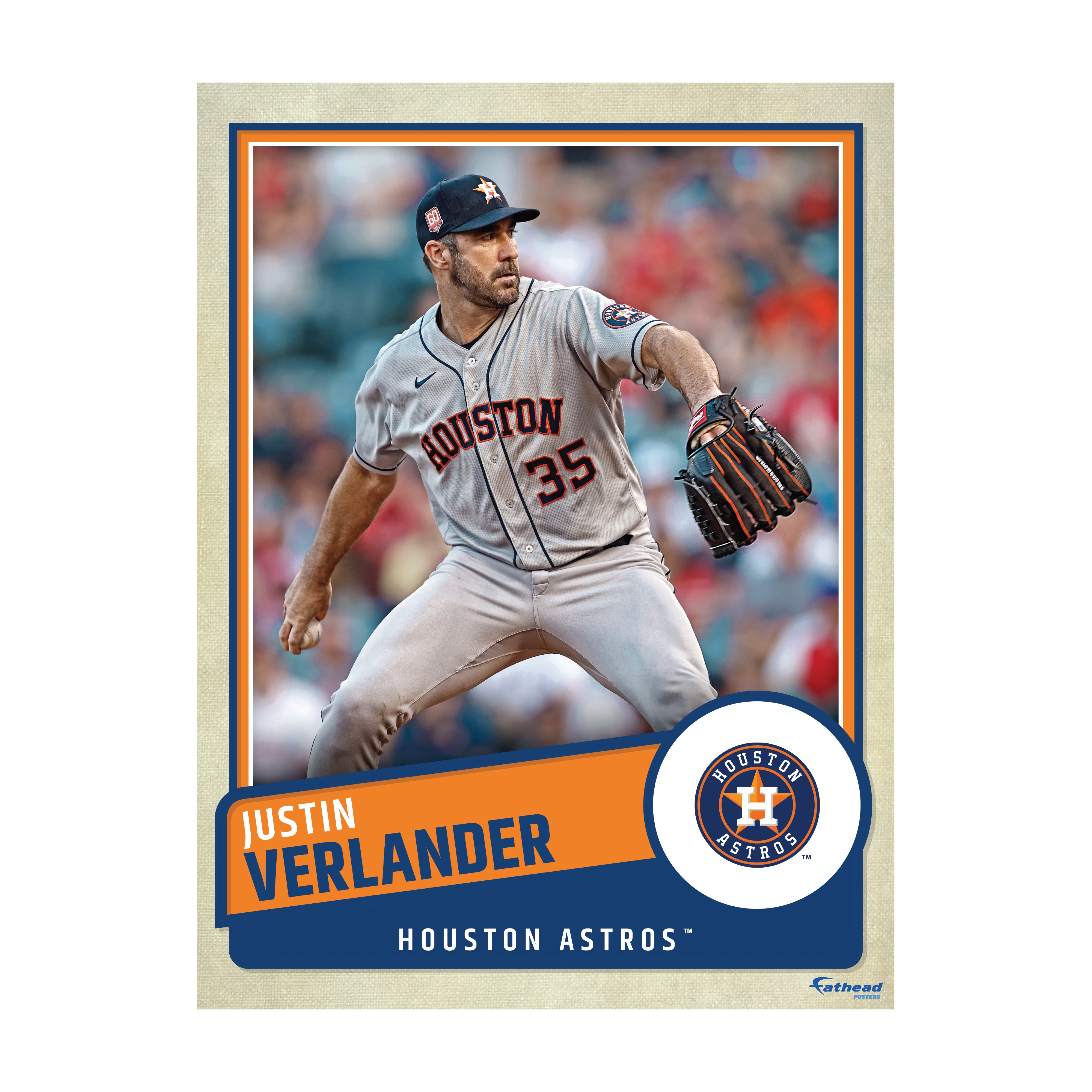 Justin Verlander Signature Series Houston Astros Official MLB Premium –  Sports Poster Warehouse