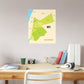 Maps of Asia: Jordan Mural        -   Removable Wall   Adhesive Decal