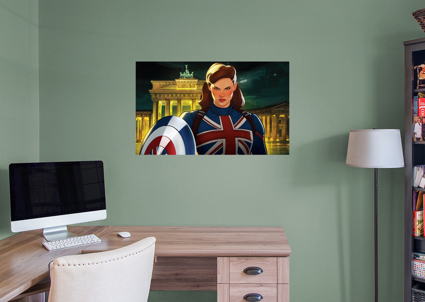 What If...: Captain Carter Mural        - Officially Licensed Marvel Removable Wall   Adhesive Decal