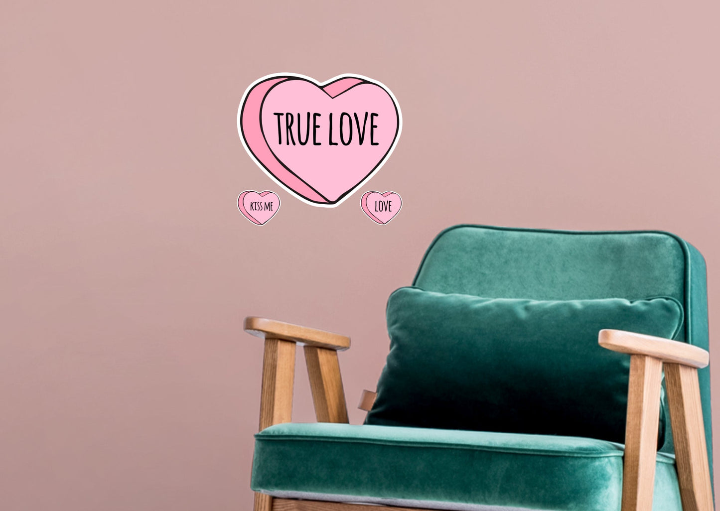 Valentine's Day: True Love Icon - Removable Adhesive Decal
