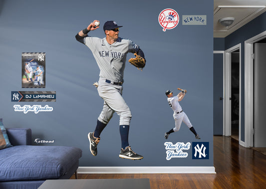 New York Yankees: DJ LeMahieu         - Officially Licensed MLB Removable Wall   Adhesive Decal