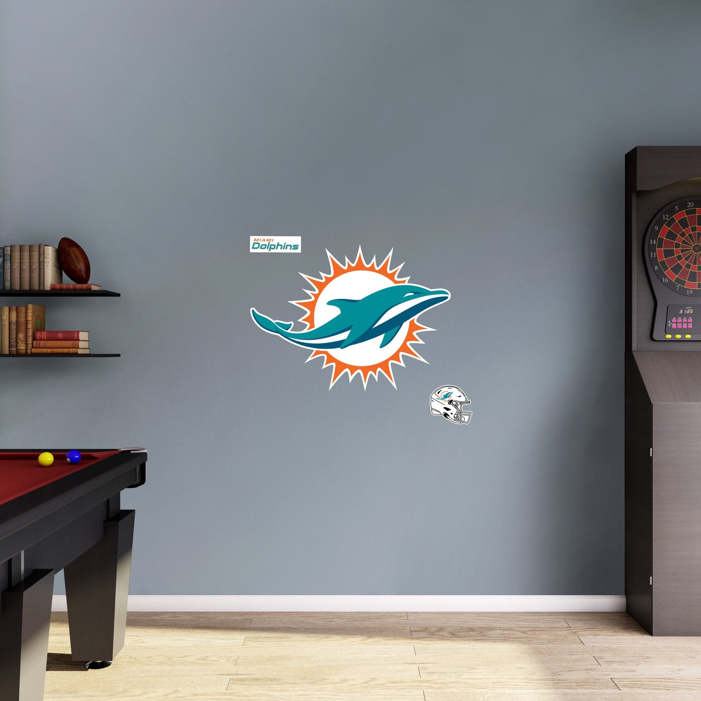 Miami Dolphins:   Logo        - Officially Licensed NFL Removable     Adhesive Decal