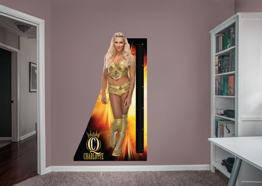 Charlotte Flair  Growth Chart        - Officially Licensed WWE Removable Wall   Adhesive Decal