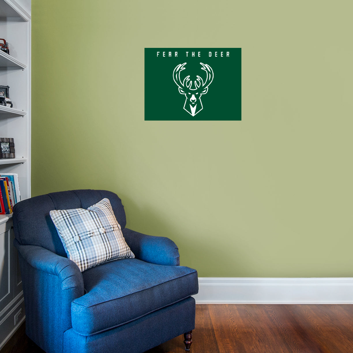 Milwaukee Bucks: Hype Logo - Officially Licensed NBA Removable Adhesive Decal