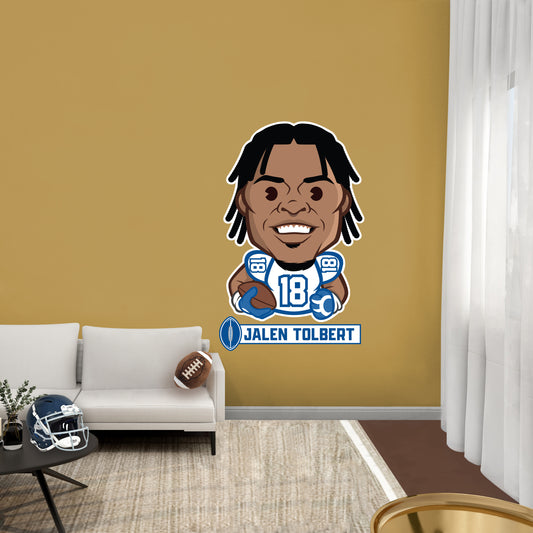 Dallas Cowboys: Jalen Tolbert Emoji - Officially Licensed NFLPA Removable Adhesive Decal