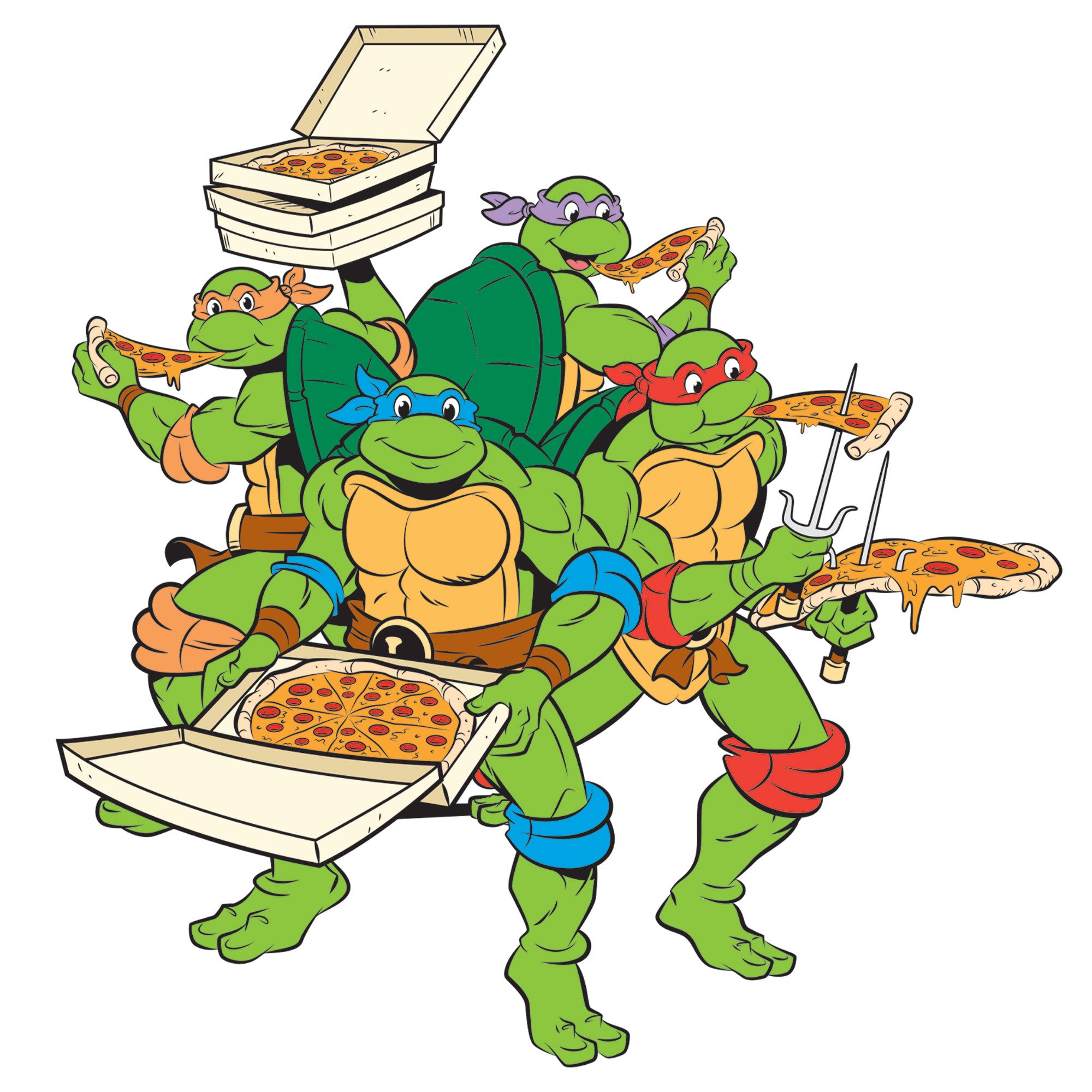 Teenage Mutant Ninja Turtles Pizza Party Die Cut Icon Officially Li Fathead 