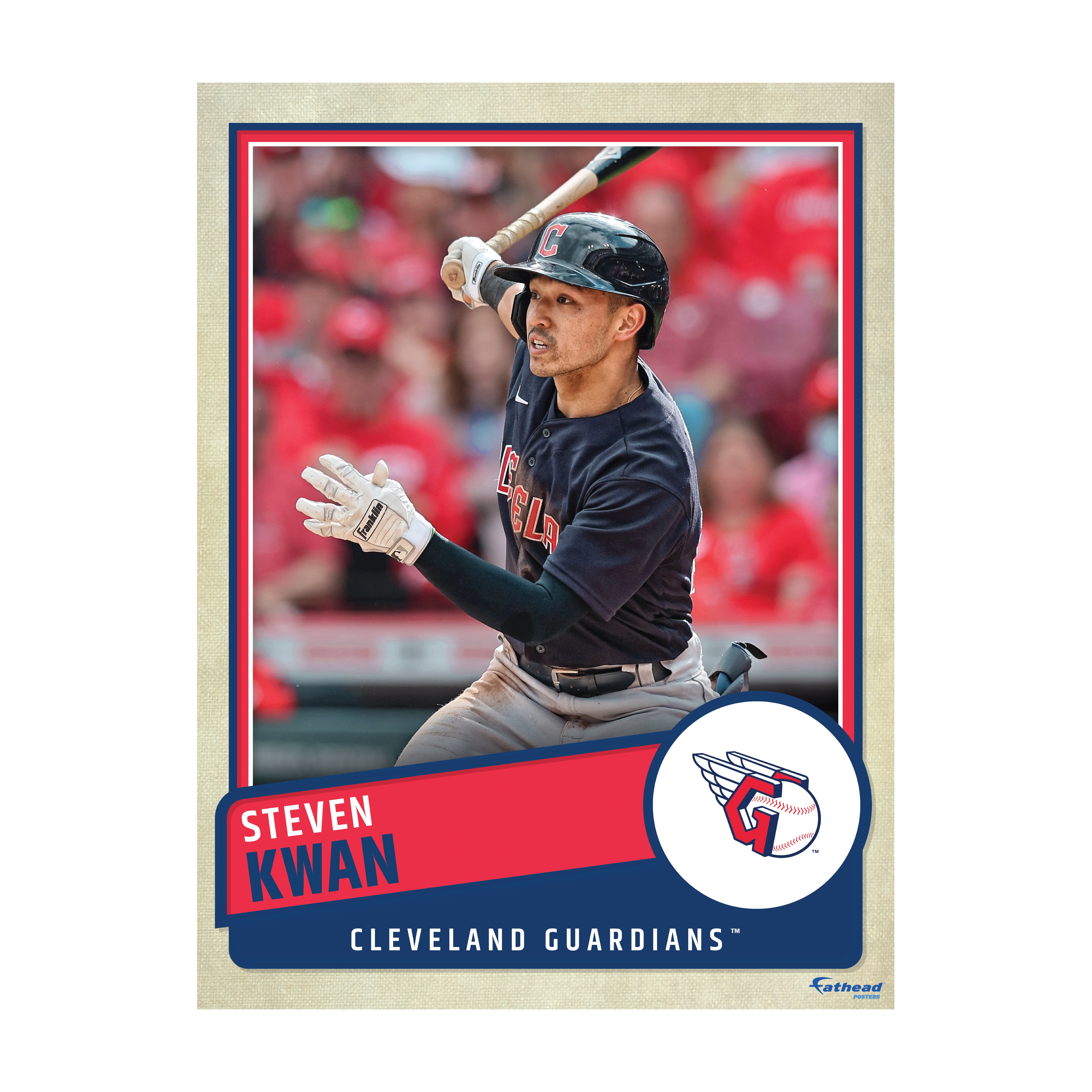 Cleveland Guardians: Steven Kwan 2022 Poster - Officially Licensed MLB
