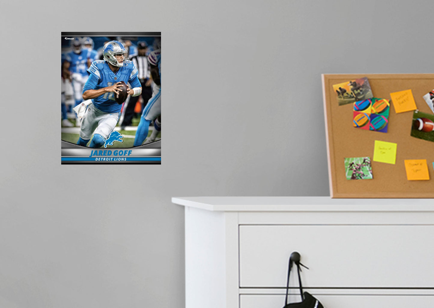 Detroit Lions: Jared Goff GameStar - Officially Licensed NFL Removable Adhesive Decal