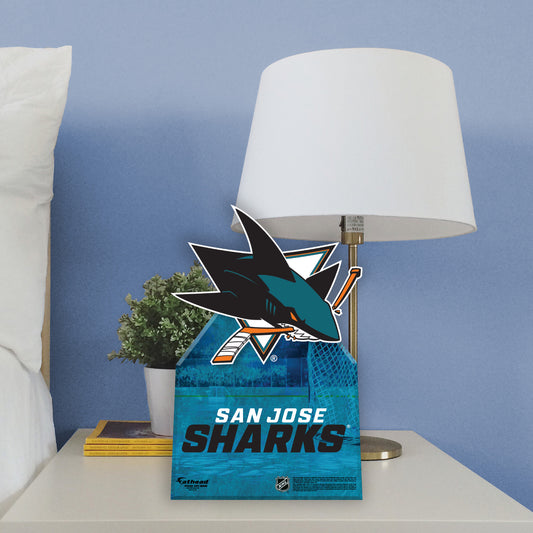 San Jose Sharks:   Logo  Mini   Cardstock Cutout  - Officially Licensed NHL    Stand Out