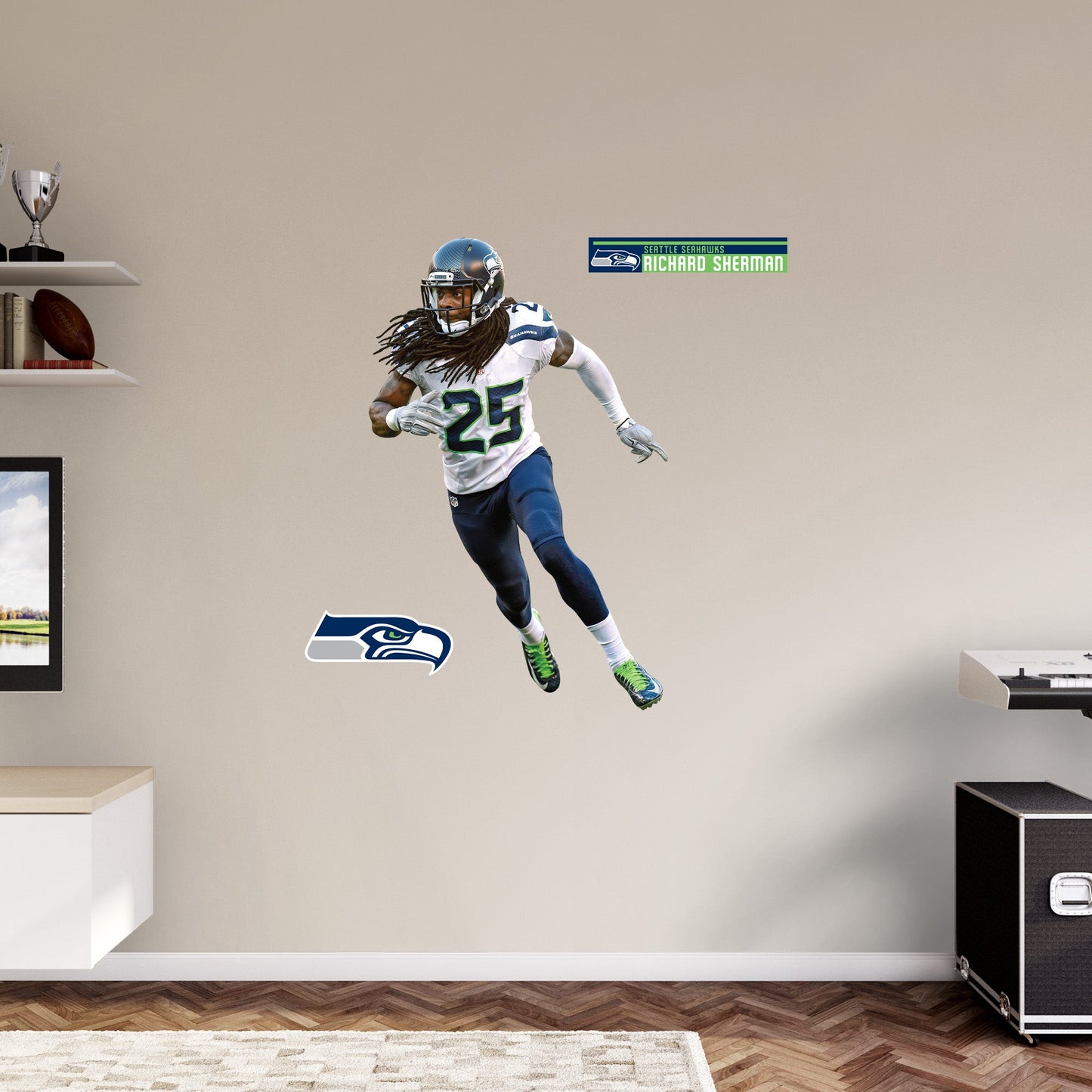 Seattle Seahawks: Richard Sherman Legend - Officially Licensed NFL Removable Adhesive Decal