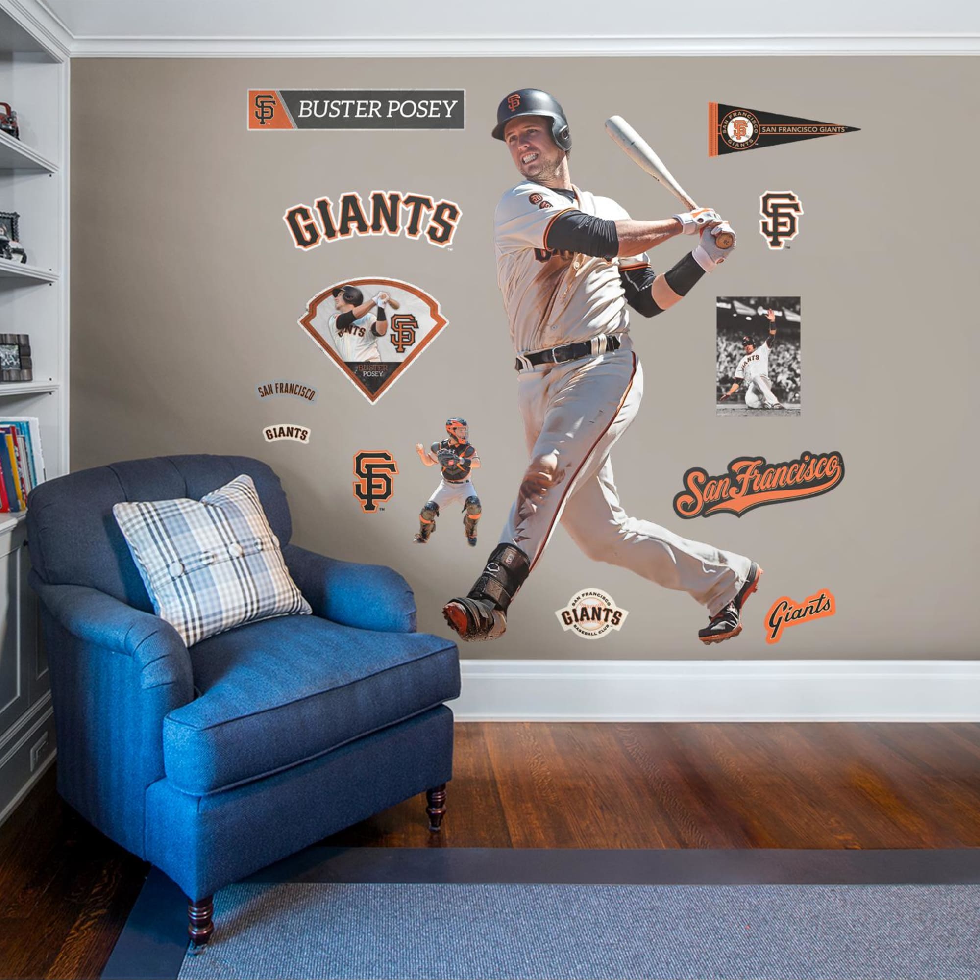 San Francisco Giants: Buster Posey 2021 GameStar - MLB Removable Wall Adhesive Wall Decal Giant 36W x 48H