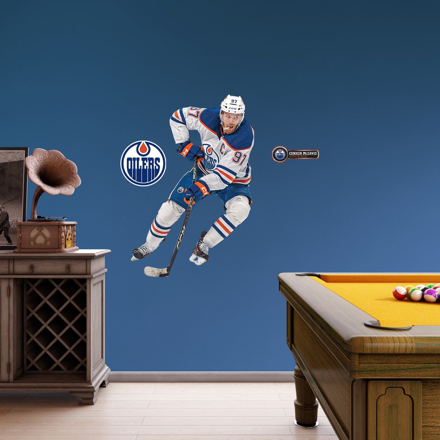 Edmonton Oilers: Connor McDavid - Officially Licensed NHL Removable Adhesive Decal