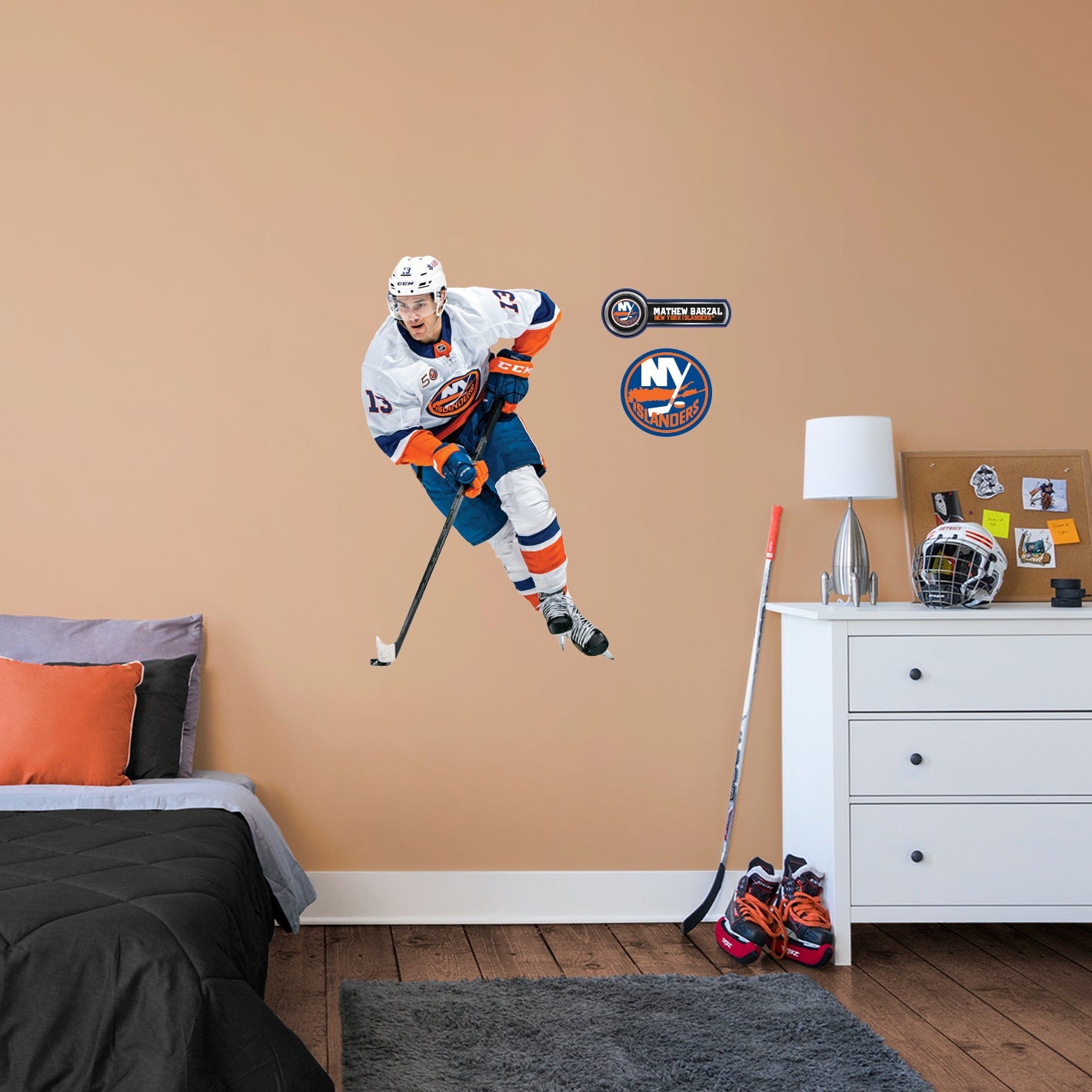 New York Islanders: Mathew Barzal - Officially Licensed NHL Removable Adhesive Decal