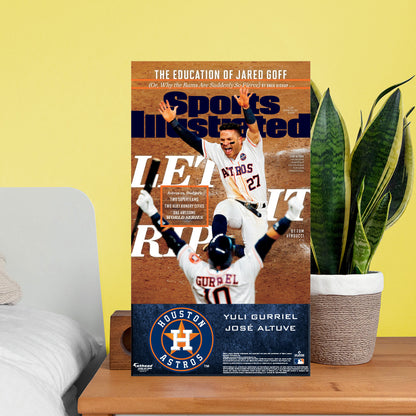 Houston Astros: José Altuve and Yuli Gurriel October 2017 Sports Illustrated Cover Mini Cardstock Cutout - Officially Licensed MLB Stand Out