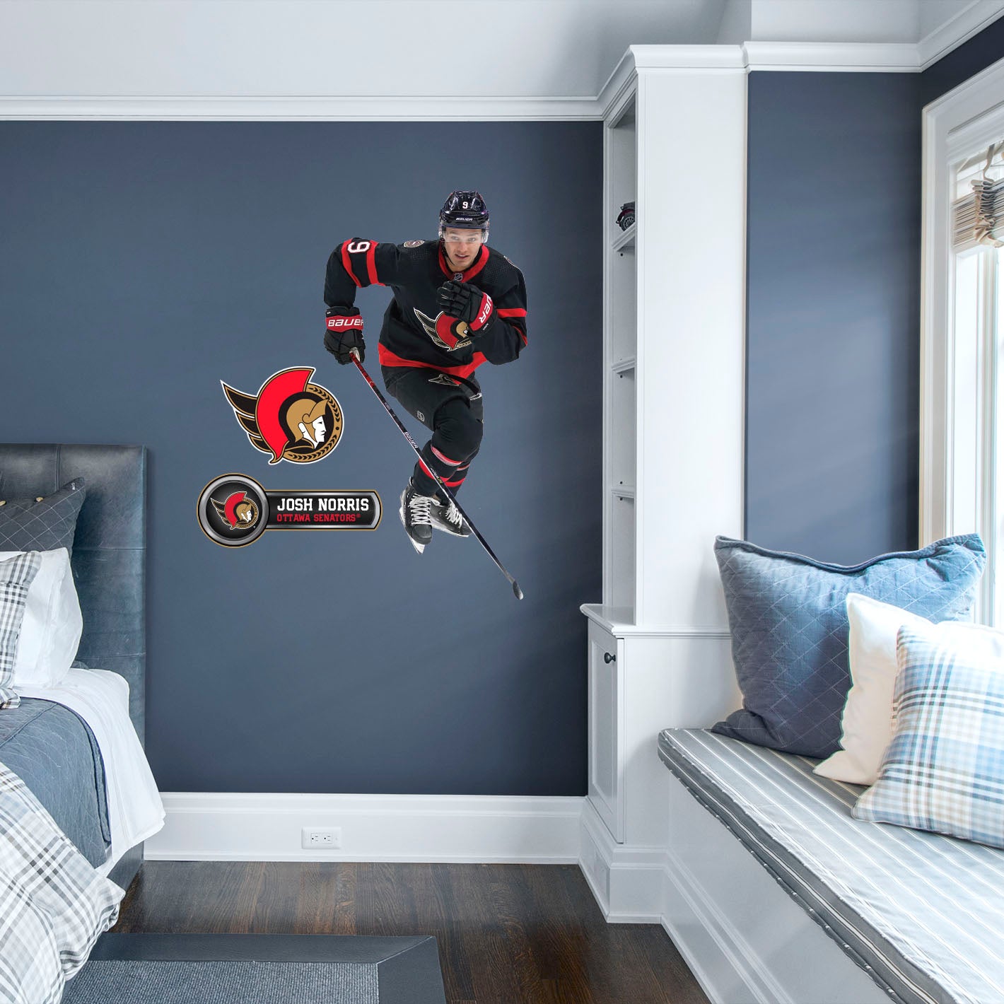 Ottawa Senators: Josh Norris - Officially Licensed NHL Removable Adhesive Decal