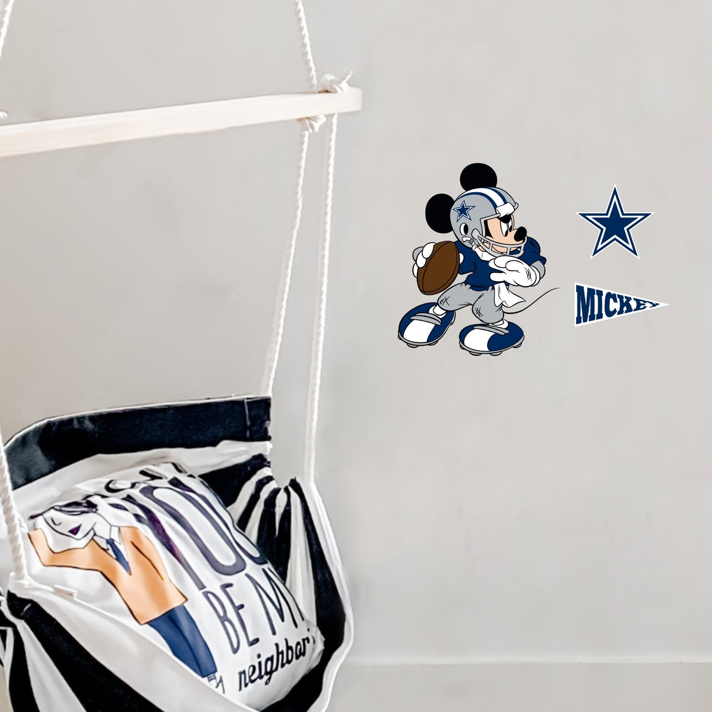 Dallas Cowboys: Mickey Mouse - Officially Licensed NFL Removable Adhesive Decal